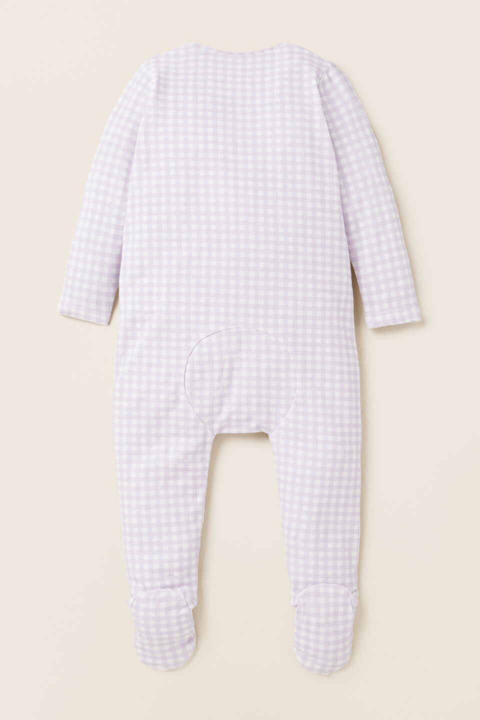 Gingham Zipsuit  Pale Orchid