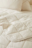 Alba Quilted Coverlet  Flax Cross Dye  hi-res