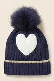 Heart Beanie  Midnight  hi-res