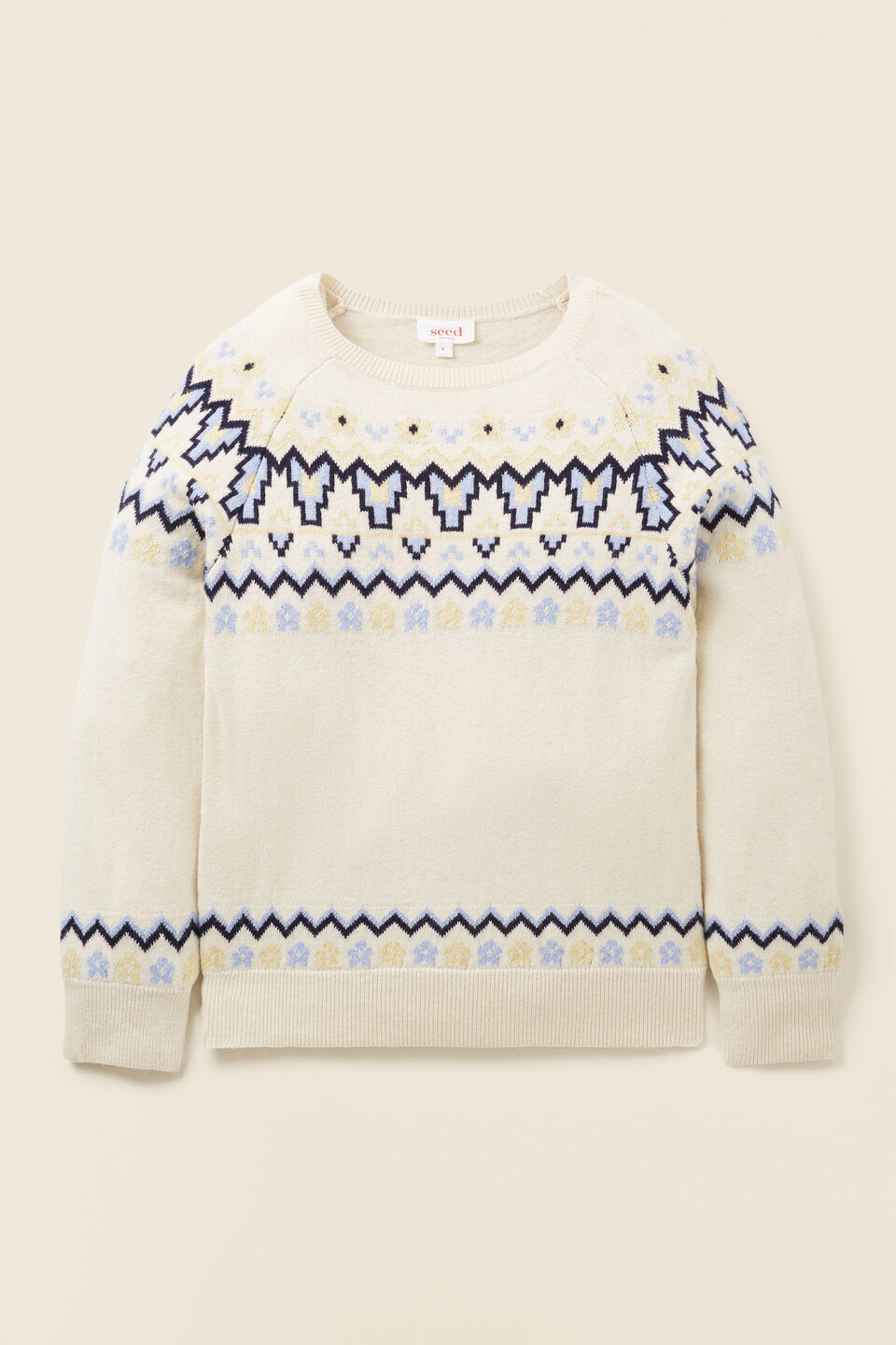 Fairisle Sweater  Creme