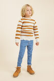 Stripe Crew Knit  Frost Marle  hi-res