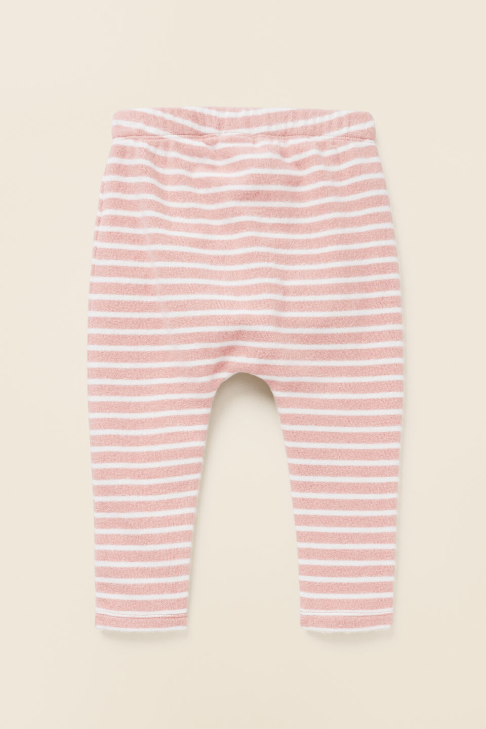 Brushed Stripe Legging  Chalk Pink