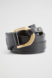 Ara Leather Link Belt  Black  hi-res