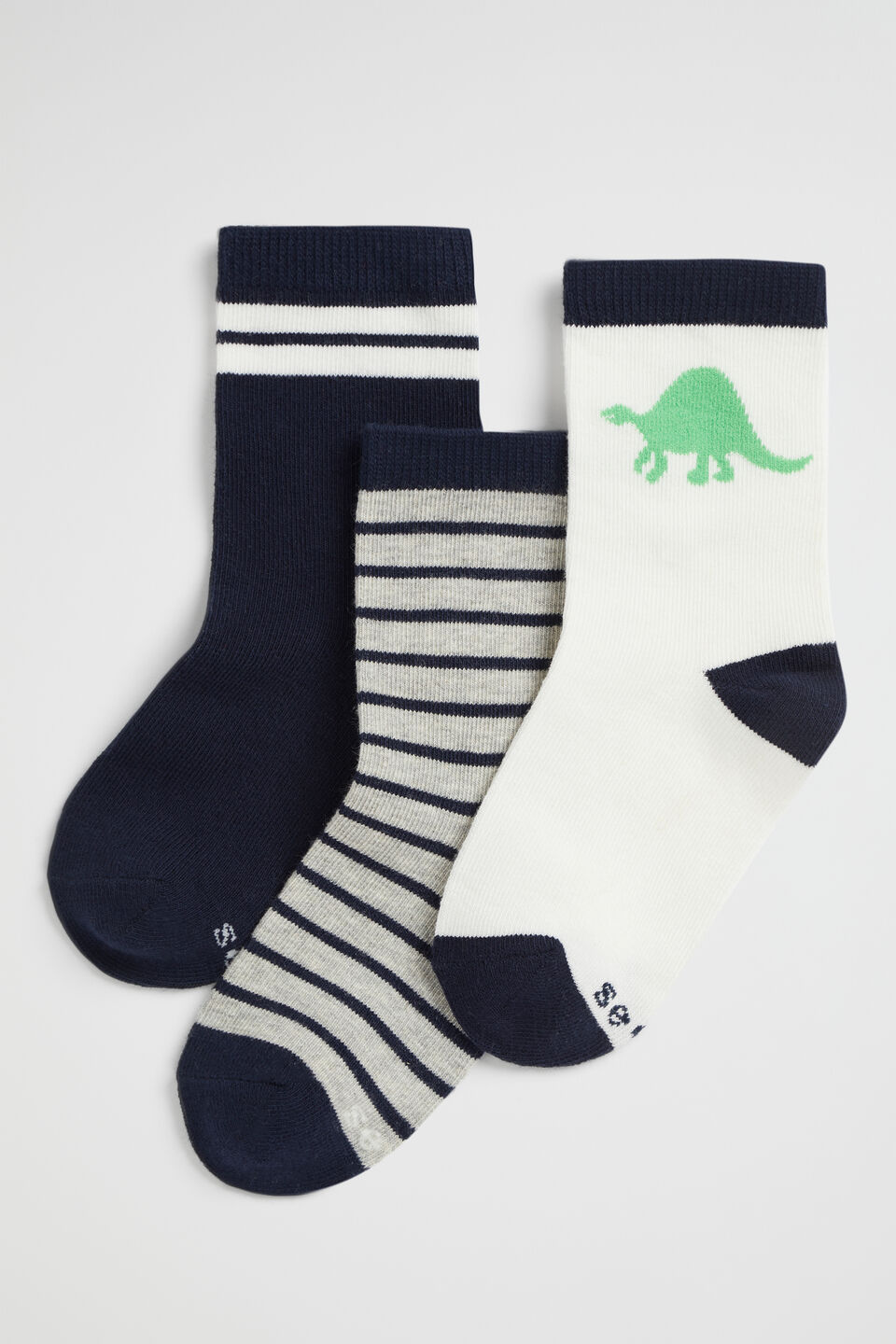 Dino Sock 3 Pack  Multi