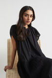 Textured Relaxed Midi Dress  Black  hi-res