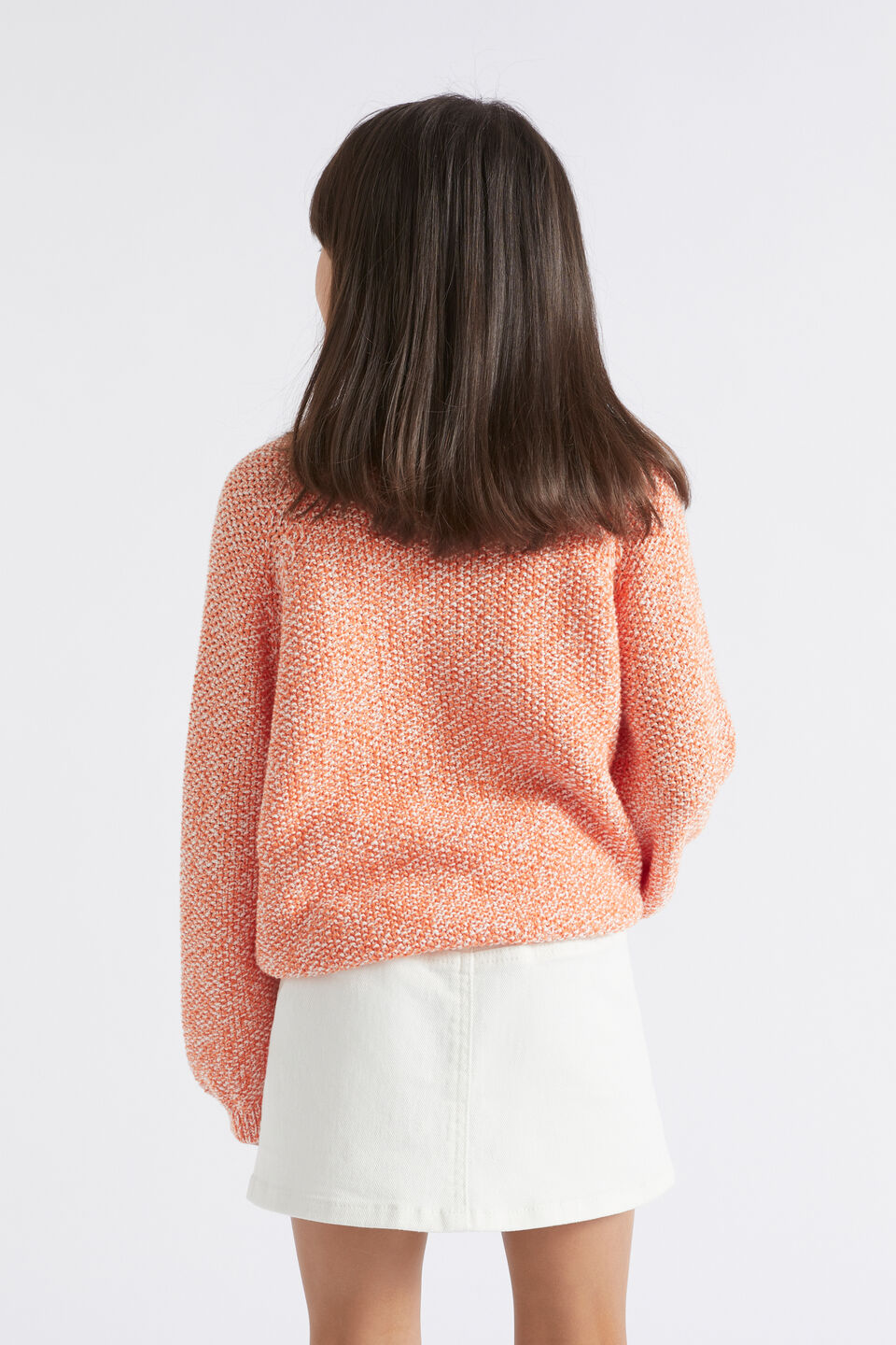 Speckle Cable Knit  Apricot