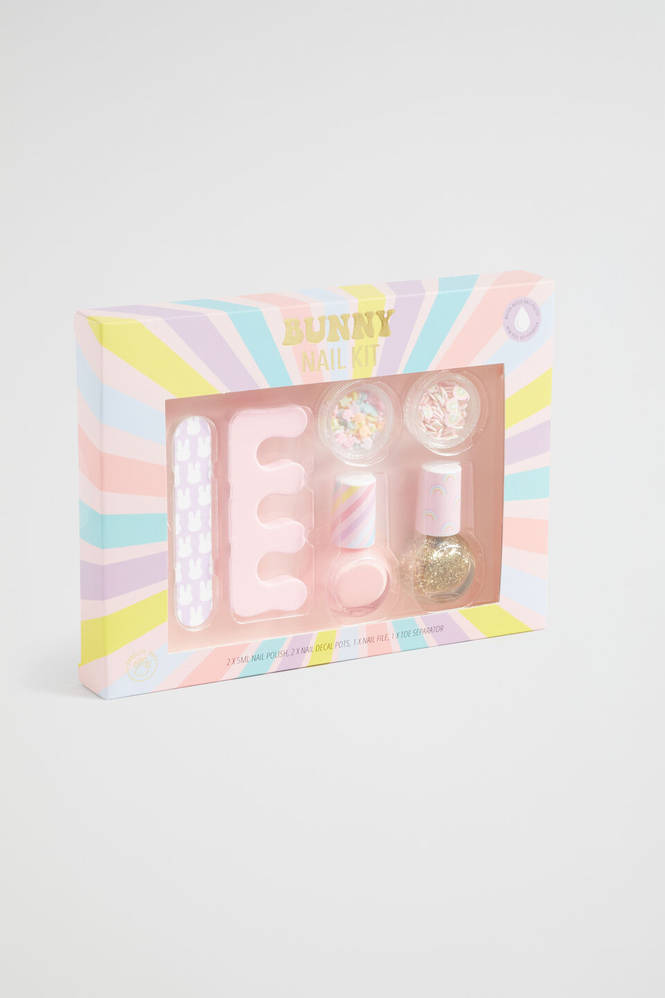 Bunny Rainbow Nail Kit  Multi