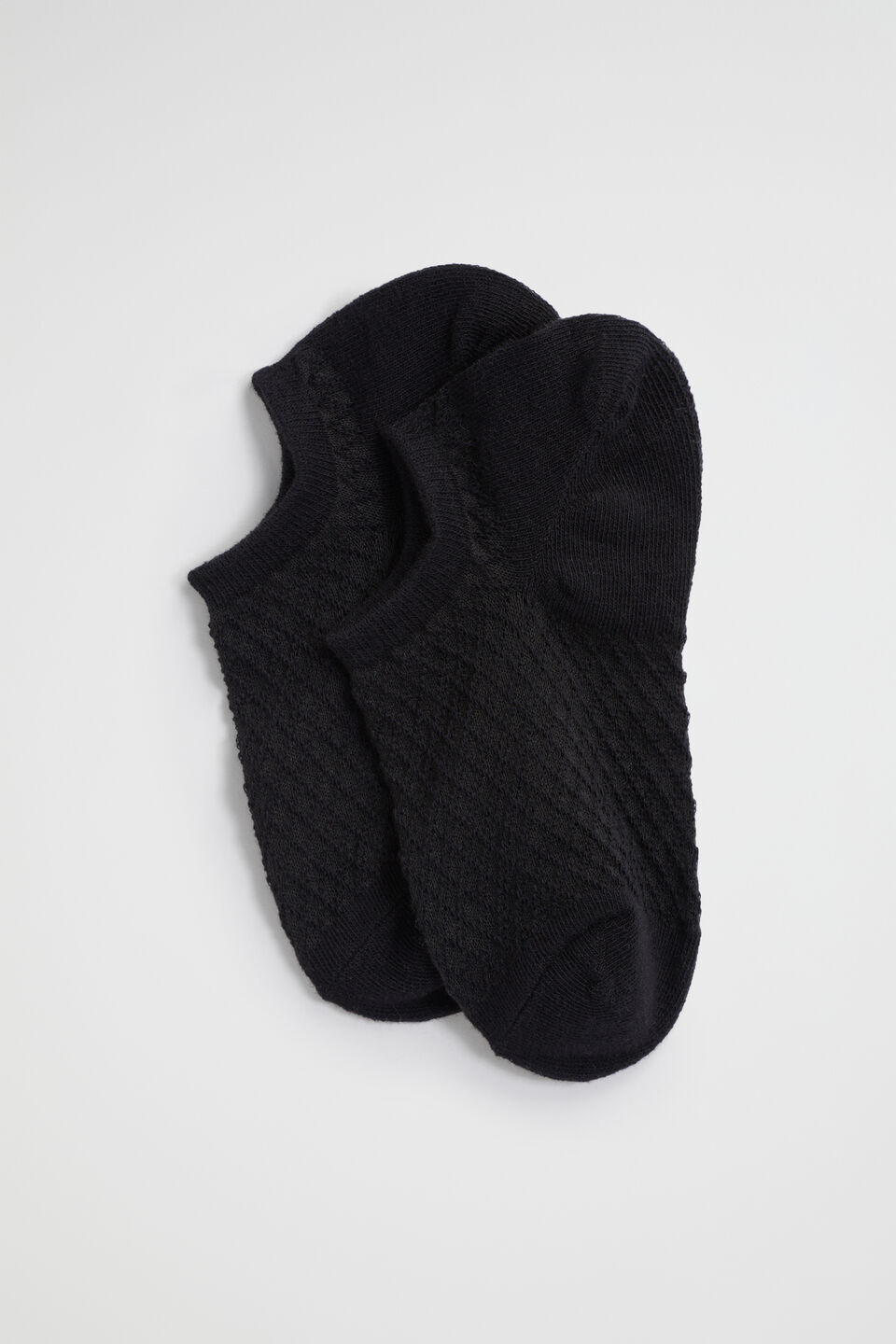 Jacquard Sneaker Sock  Black