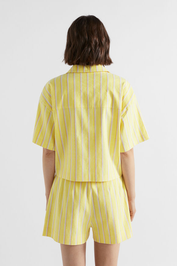 Multi Stripe Overshirt  Lemon Drop Stripe  hi-res