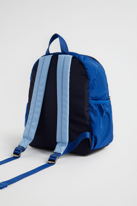 Quilted Initial Backpack  P  hi-res