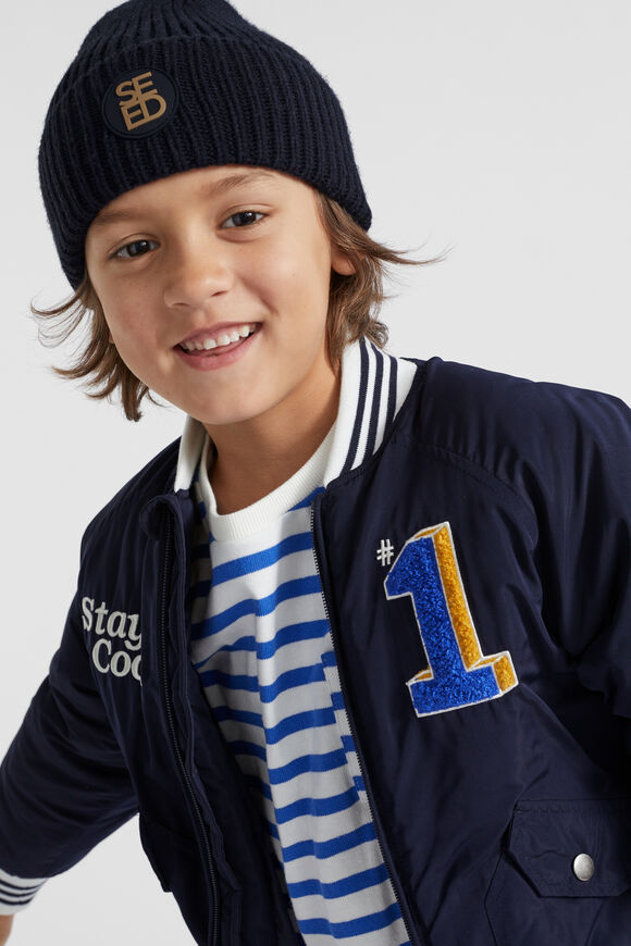 Heritage Rib Beanie  Midnight Blue  hi-res