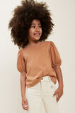 Splice Cheesecloth Tee  Ginger  hi-res