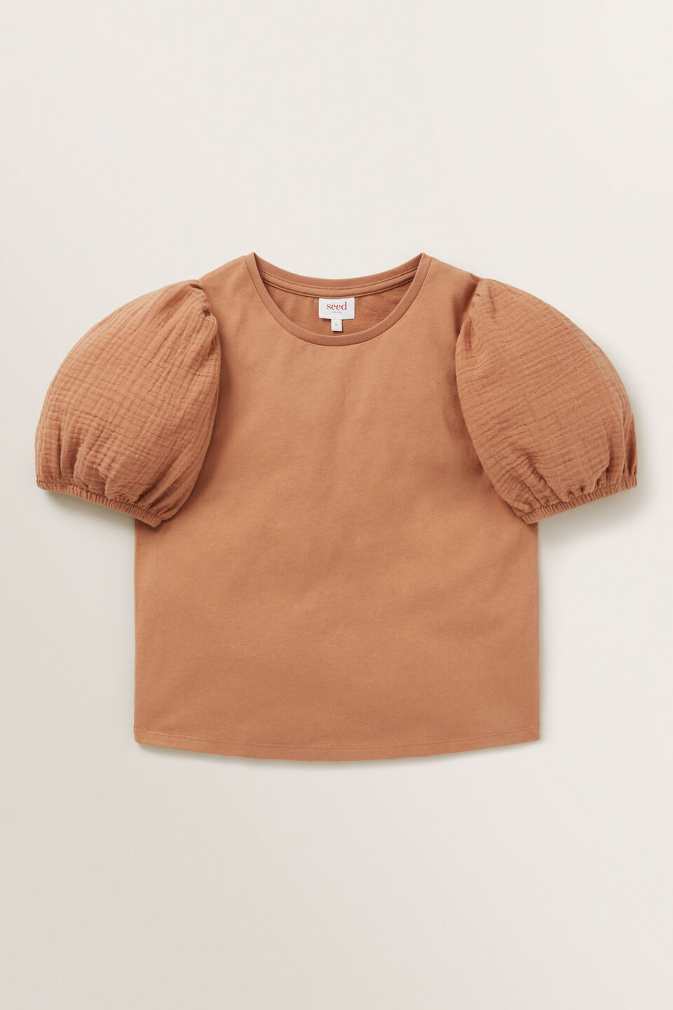 Splice Cheesecloth Tee  Ginger