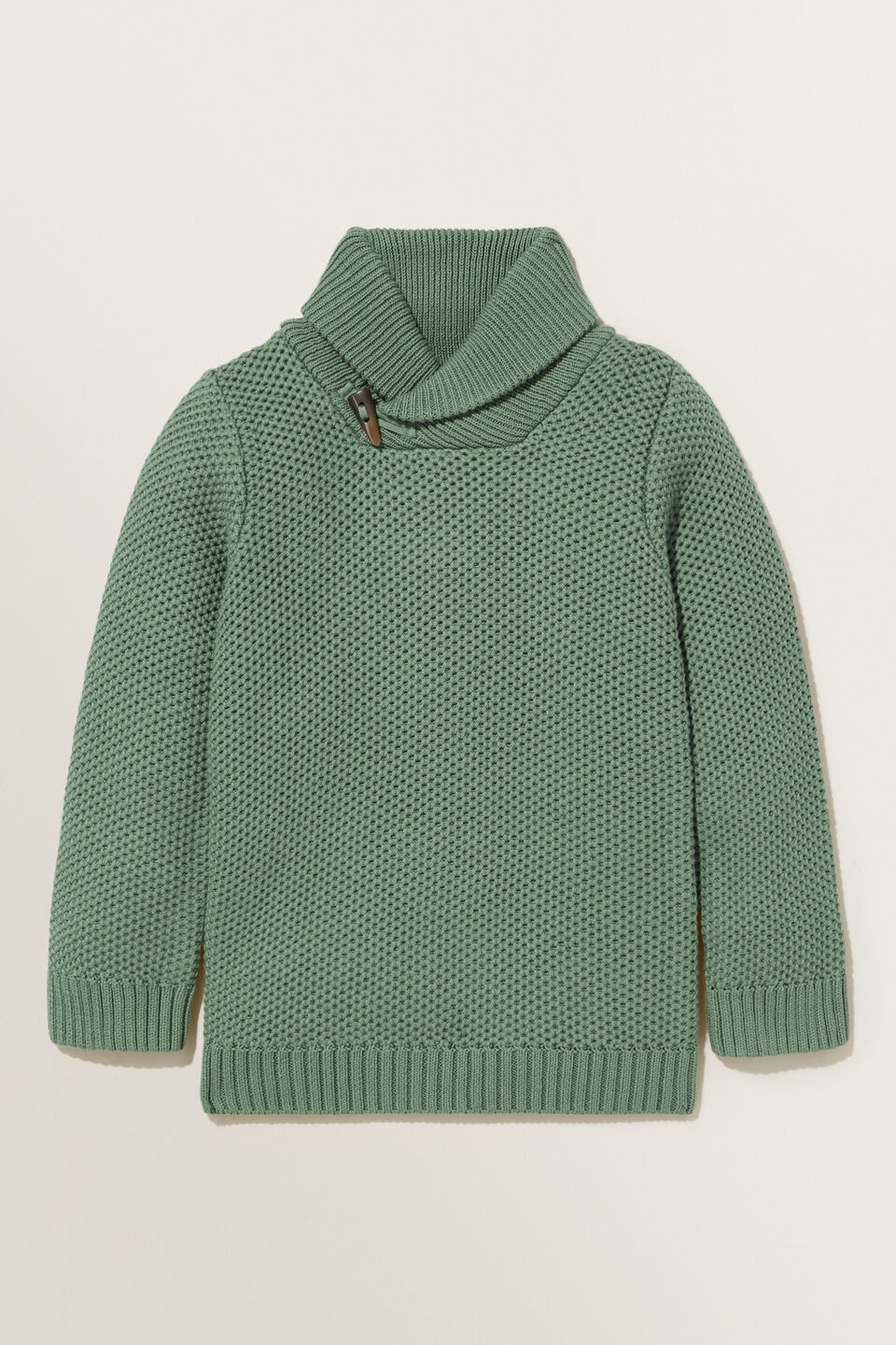 Honeycomb Knit Sweater  Hunter Green