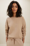 Basic Terry Sweater  Light Almond  hi-res