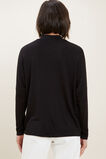 Mock Neck Top  Black  hi-res