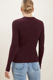 Panel Rib Top  Ruby Plum  hi-res