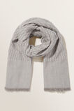 Wool Blend Scarf  Grey Multi  hi-res