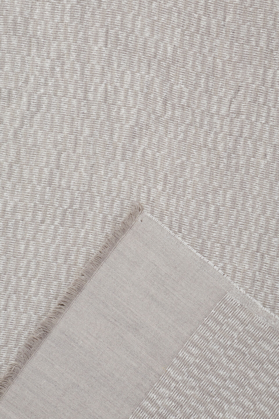 Wool Blend Scarf  Grey Multi
