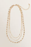 Multi Layer Necklace  Gold  hi-res