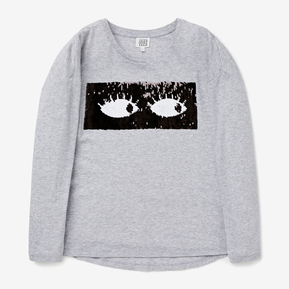 Sequin Eyes Tee  