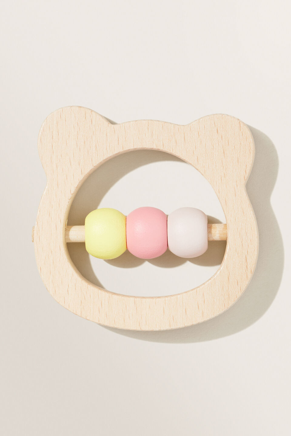 Seed Wooden Rattle  Pink