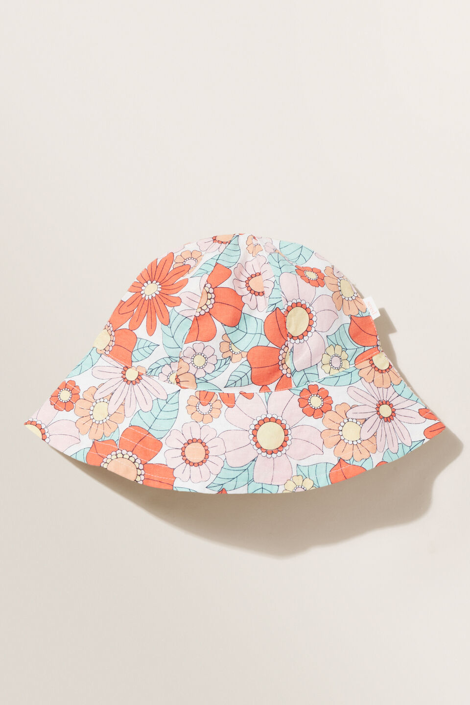Retro Flower Bucket Hat  Multi