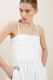 Sustainable Pleat Dress  Whisper White  hi-res