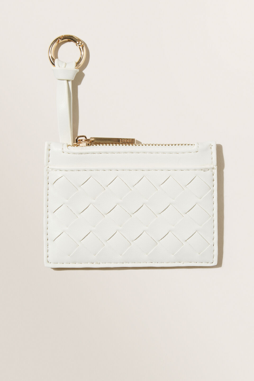 Coin Purse Keyring  Ivory