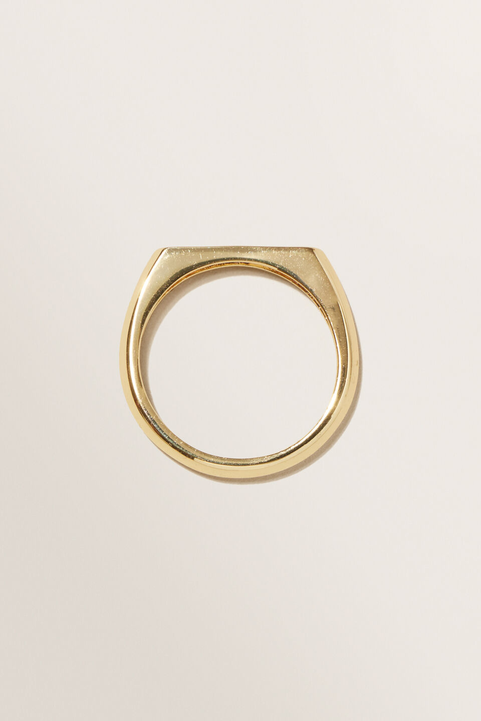 Fine Signet Ring  Gold