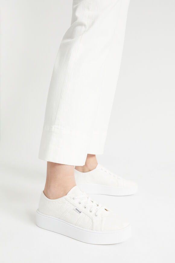 Billie Flatform Sneaker  White  hi-res