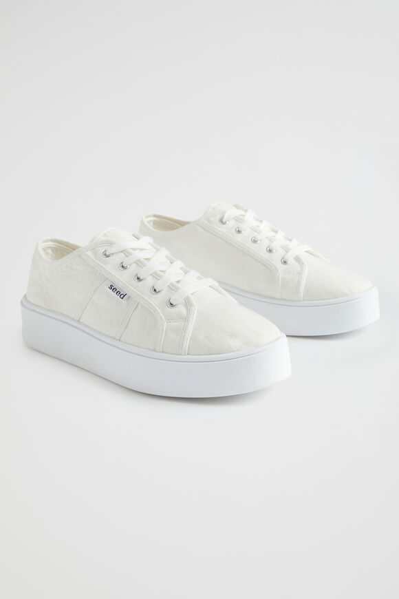 Billie Flatform Sneaker  White  hi-res