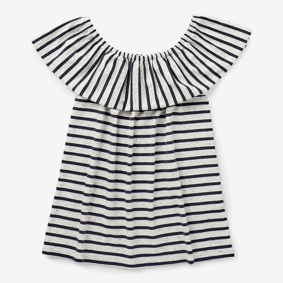 Stripe Frill Top  