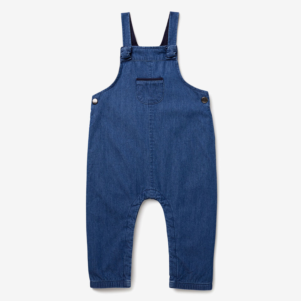 Knot Chambray Overalls  