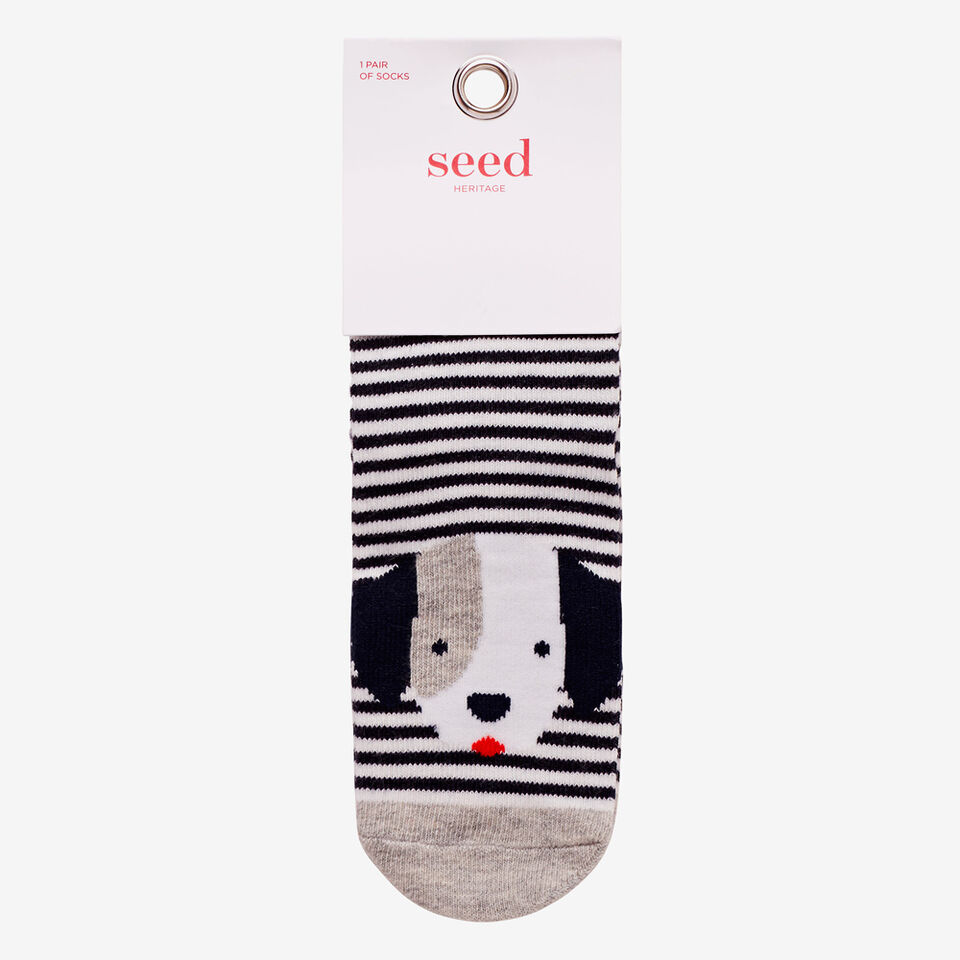 Patch Dog Socks  