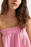 Linen Strapless Top  Soft Orchid  hi-res