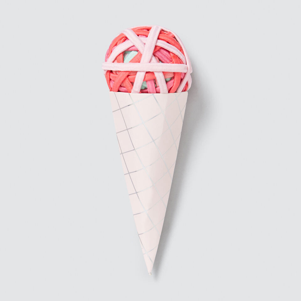 Ice Cream Cone With Elastics  