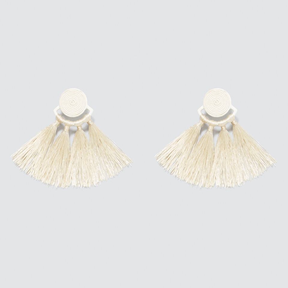 Tonal Tassel Earrings  4