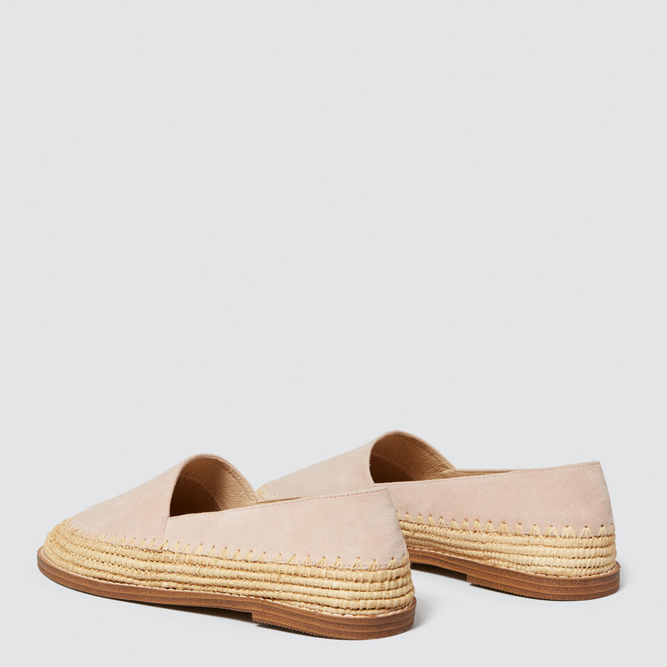 Elle Leather Flat  