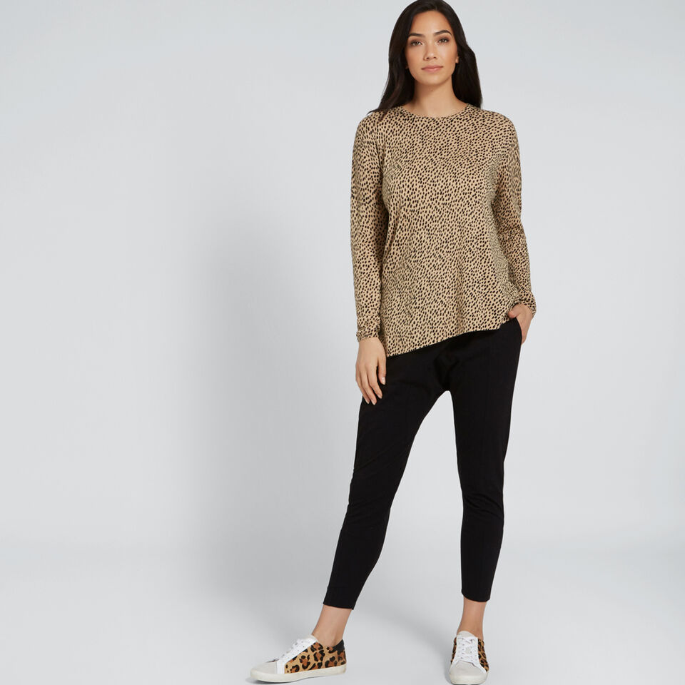 Asymmetric Ocelot Sweater  