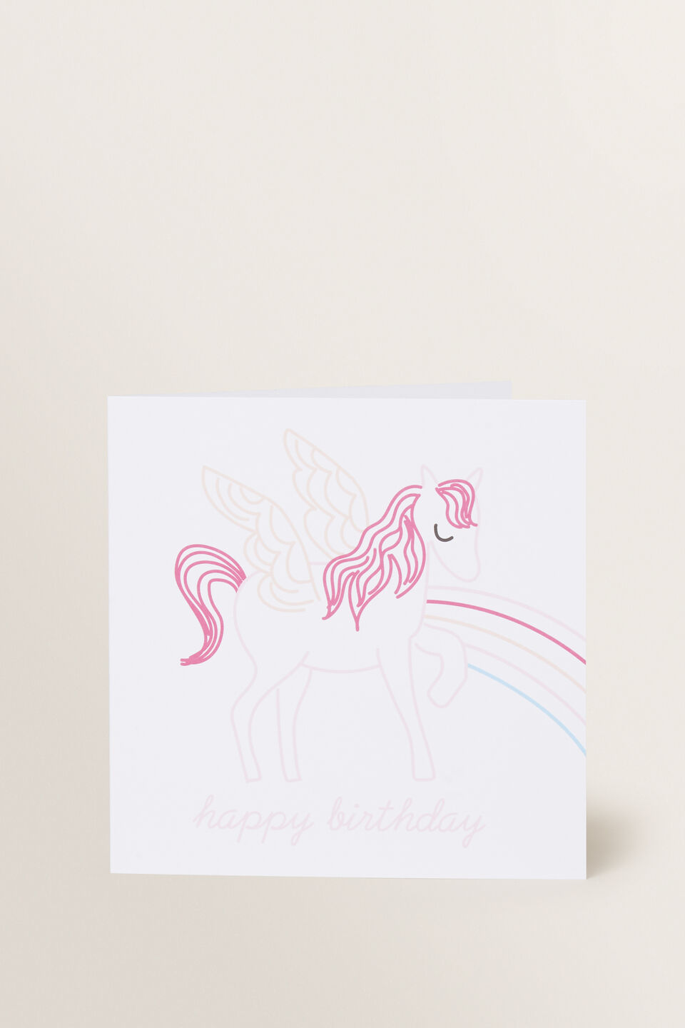 Large Unicorn Card  