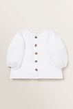 Puff Sleeve Linen Top    hi-res