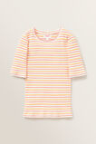 Stripe Rib Tee    hi-res