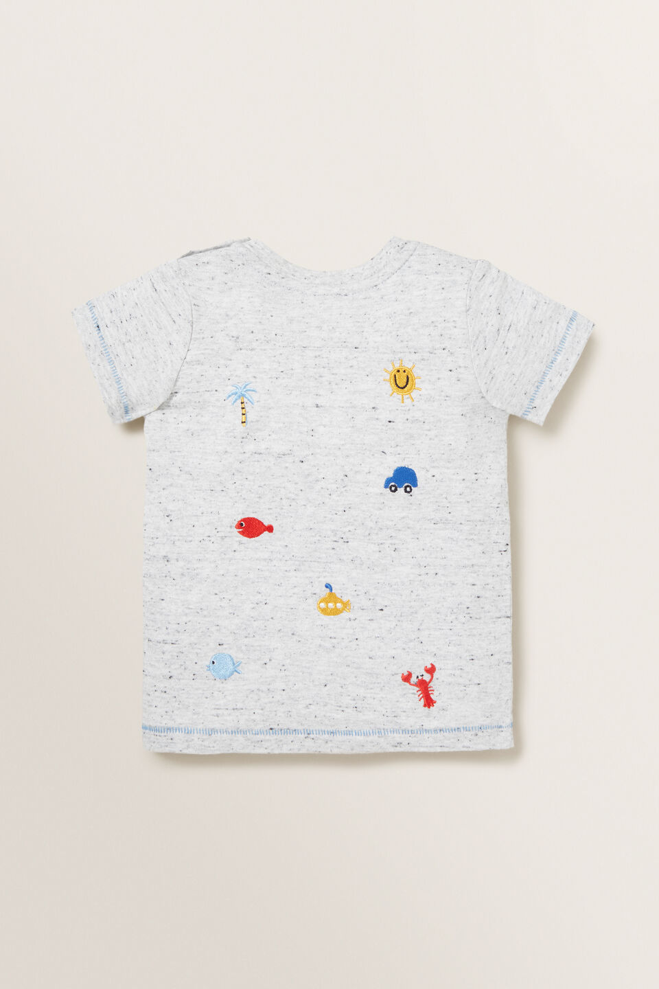 Embroidered Motif Tee  