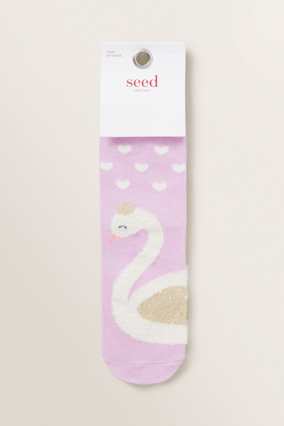 Fluffy Swan Socks  