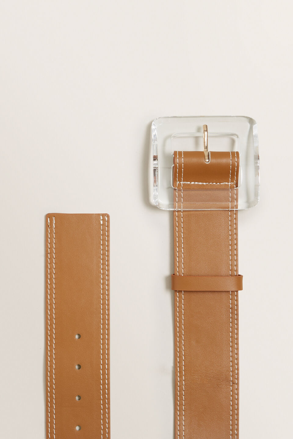 Acrylic Buckle Waist Belt  