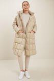 Quilted A-Line Puffer Jacket  Neutral Blush  hi-res