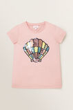 Sequin Shell Tee  Blush  hi-res