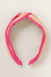 Straw Pink Trim Headband    hi-res