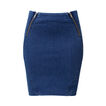 Denim Zipper Skirt    hi-res